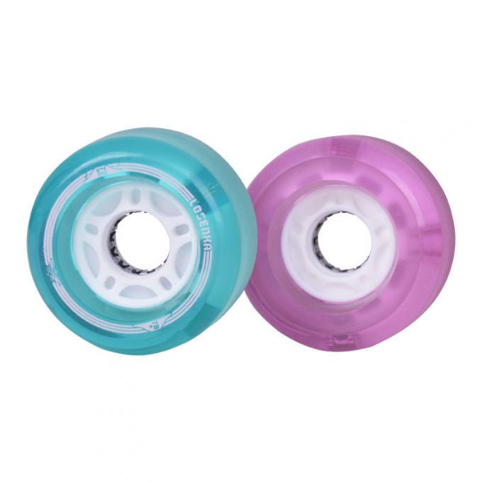50MM-59MM LED-beleuchtete Skateboardräder PU-Kreuzfahrer Skateboardräder 1
