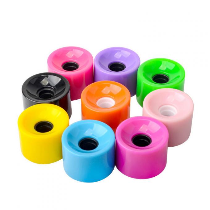 Mehrfarbige 70mm PU Skateboardräder Hohe Haltbarkeit Leichtgewicht 0