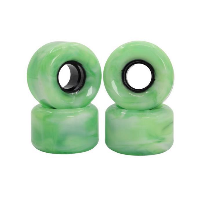 Anpassung Grüne PU Skateboard Räder 50MM-59MM Downhill Longboard Räder 1