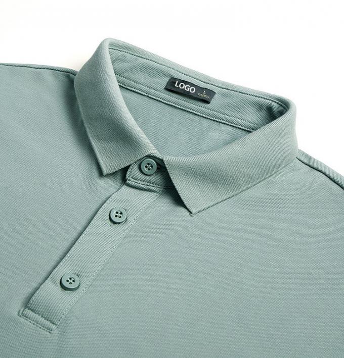 100% Baumwolle Sportbekleidung Privatmarke Polo-Stil T-Shirt Anti-statisch 3