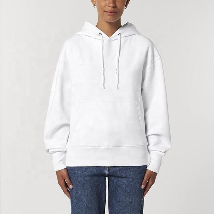 Dicke Baumwolle Schwergewichte Übergroße Hoodie mit langem Ärmeln 1