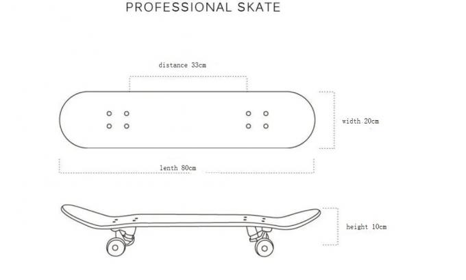 Heißes Profi-Erwachsenen-Kanadisch-Ahorn-Doppelkick-Skateboard 31 Zoll 0